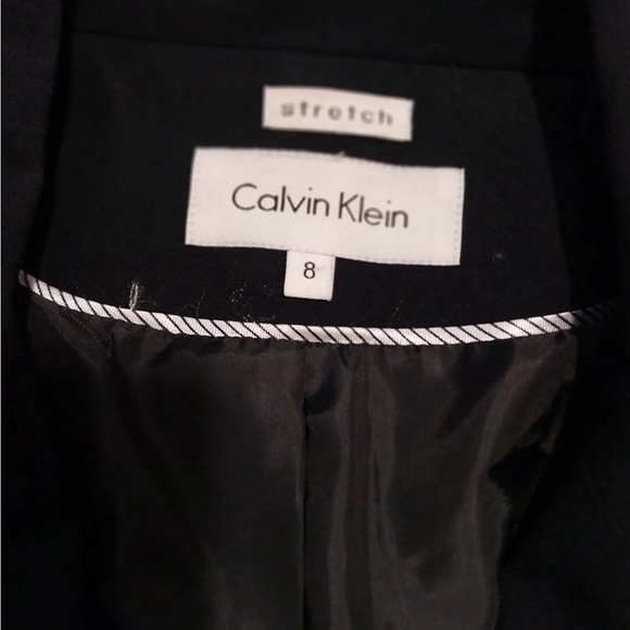 Calvin Klein Women Blazer 2 Button Black Size 8 - Picture 3 of 3